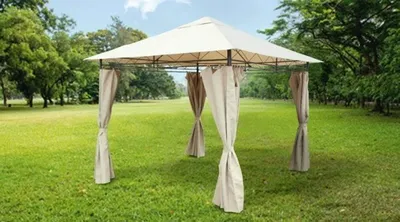 Садовый тент шатёр с москитной сеткой-3x3x2.4m. - цена, купить оптом шатры  с москитной сеткой