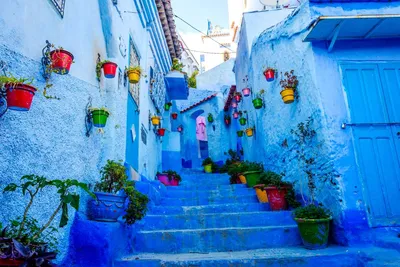 Шефшауэн - старый синий город в Марокко