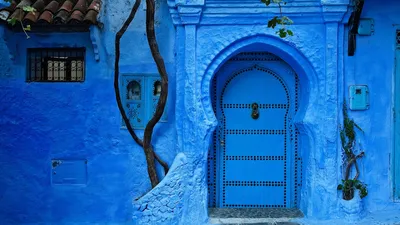 Знаменитый Голубой Город Шефшауэн Детали Традиционной Марокканской  Архитектуры Шефшауэн Марокко — стоковые фотографии и другие картинки  Архитектура - iStock