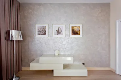 Интерьер квартиры Italica Luce шелковая отделка стен | Expert-Deco.ru -  декоративные штукатурки и краски.