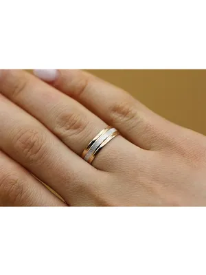 ПК-032-02 Обручальное кольцо из платины с двумя дорожками бриллиантов -  PlatinumLab