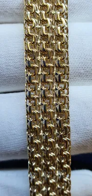 Золотой браслет Тройной Бисмарк 161221-16 из золота под заказ. 161221-16