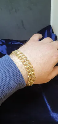 Широкий золотой браслет B-EXS-145 из золота под заказ. 161221-73
