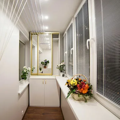 Встроенный шкаф на балконе Кримич за 30 290 руб. — заказать мебель от  фабрики