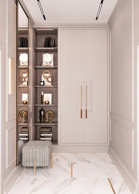 Шкаф в классическом стиле Люнг, серый с распашными дверьми, МДФ эмаль