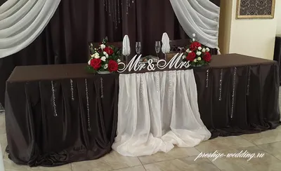 Оформление свадебного зала ресторана \"Никитин\" шоколадным цветом |  Prestige-wedding.ru