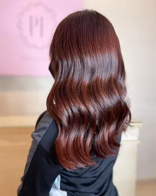 Тёмно рыжий цвет волос фото