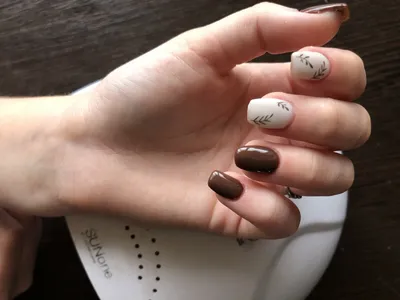 Шоколадный матовый маникюр | Nails, Beauty