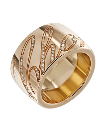 Кольцо Chopard Chopardissimo из розового золота 750 золота с бриллиантами  8909 - купить сегодня за 310000 руб. Интернет ломбард «Тик – Так» в Москве