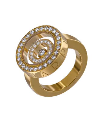Кольцо Chopard Happy Spirit из жёлтого золота 750 пробы с бриллиантами  13341 - купить сегодня за 303 030 руб. Интернет ломбард «Тик – Так» в Москве