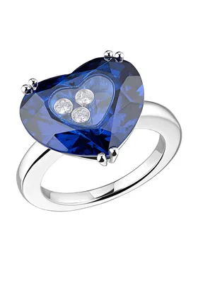 Кольцо Happy Hearts Chopard Happy Diamonds 829482-1410, белое золото,  бирюза, плавающий бриллиант | Mercury