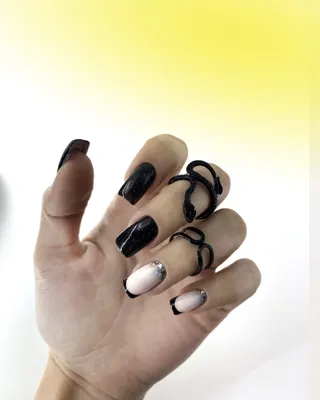 Наклейка для дизайна ногтей Morixi, черные, белые, золотые буквы ручной  работы, геометрическое изображение, 3D Самоклеящиеся наклейки для маникюра  DM001 | AliExpress