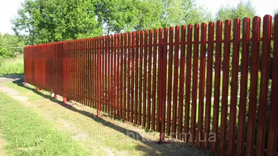 Забор из металлического штакетника RAL 9003 купить в Москве, цена 1300 руб.  | Стройзабор