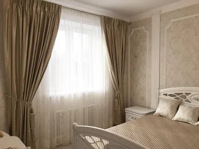 Портьеры и стеганое покрывало для спальни : Салон штор «Европа»