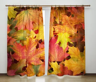 Осенние шторы своими руками - 51 фото