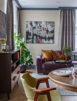 Модные шторы для гостиной - лучшие решения для дизайна интерьера на фото от  SALON