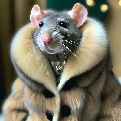 Красивая крыса в соболиной шубе» — создано в Шедевруме