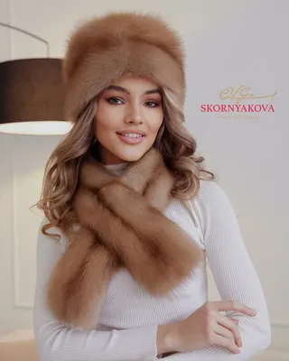 Меховой шарф купить в Москве