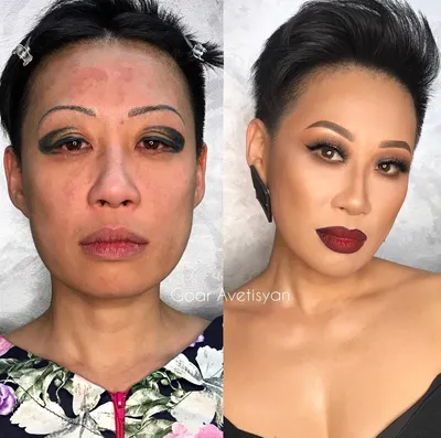 10 вдохновляющих фото до и после макияжа, глядя на которые осознаёшь всю  мощь косметики