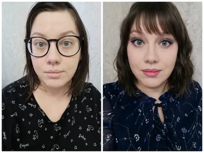 Сила макияжа (до и после) | Косметика, макияж | Дзен