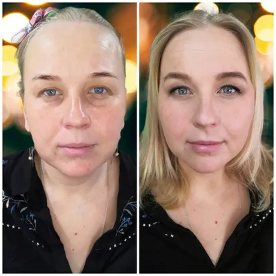 Сила макияжа (до и после) | Косметика, макияж | Дзен