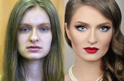 До и после: 14 фото девушек с макияжем и без него | Ололо - смешные  картинки и веселые истории