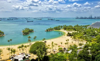 Фото «Остров Сентоза. Пляж Palawan.» из фотогалереи «Просто Сингапур,  просто мечта!» отель