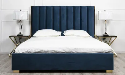 Синяя спальня и кирпичная стена на кухне: уютная квартира в Гётеборге (61  кв. м) 〛 ◾ Фото ◾ Идеи ◾ Дизайн