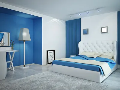 Синяя спальня: 100 фото лучших идей и новинок дизайна