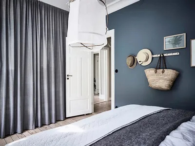2023 СПАЛЬНИ фото бело-синяя спальня в классическом стиле, Киев, Виктория  Файнблат