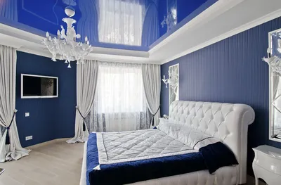 2023 СПАЛЬНИ фото современная бело-синяя спальня, Одесса, «Art Idea»