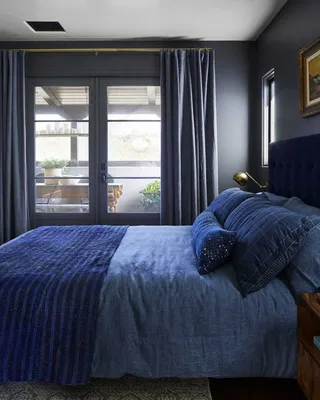 Спальня с кроватью Coppia, синяя (арт. 115) - заказать мебель от Mr.Doors с  доставкой