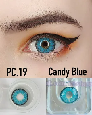 Голубые линзы Candy vision blue - Kawaii lenses