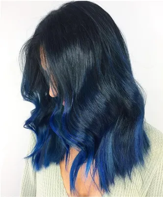 Prefect black blue … | Gorgeous hair color, Dark blue hair, Long hair styles