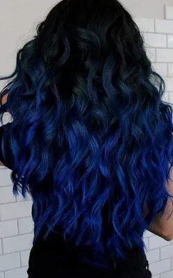 Черно-синие волосы - открой для себя стильное окрашивание
