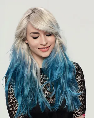 Love the dark hair color mix | Long hair styles, Blue ombre hair, Hair  color dark