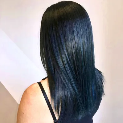 Черно-синий цвет волос: описание с фото — RUXA