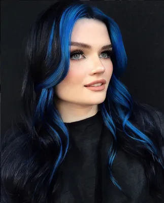 Синтетические длинные волнистые вьющиеся волосы HOUYAN, черные челки, синие  пряди, женский парик для косплея Лолиты, черный термостойкий парик для  вечеринки | AliExpress