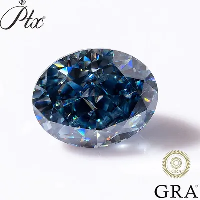 Кольцо GIA 10.04 ct Голубой Бриллиант Кушон (37171) купить в Москве,  выгодная цена - ломбард на Кутузовском