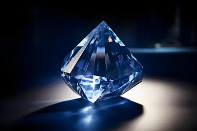 Большой синий бриллиант на тлеющих …» — создано в Шедевруме