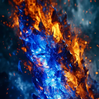 Синий огонь PNG -файл - PNG All