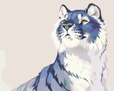 Синий тигр с белым тигром на спине | Премиум Фото