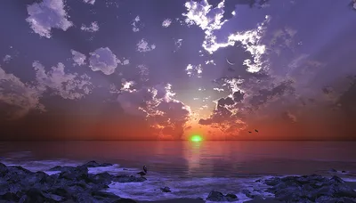 сиреневый закат — Фото №99469