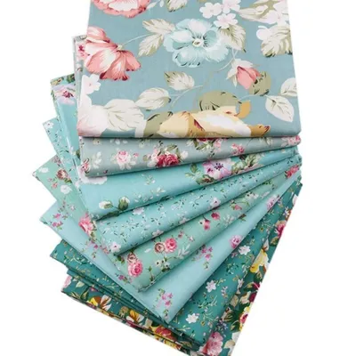 Синяя ткань, хлопковая ткань с цветочным рисунком, лоскутная ткань, ситцевая  ткань своими руками – лучшие товары в онлайн-магазине Джум Гик