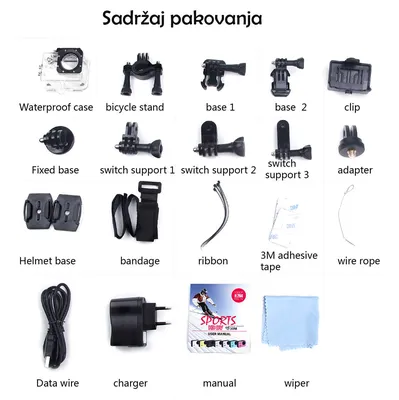 Купить Экшн камера SJCAM SJ4000 Plus, черная в ФотоВидеоМире