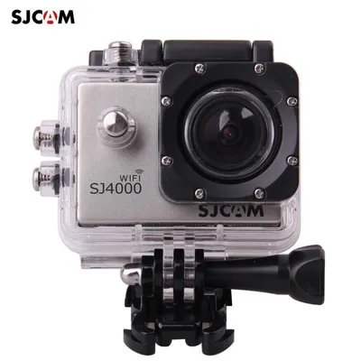 SJCam SJ4000 Wi-Fi Водостойкая 30m Спорт Камера 12MP 170 град.1080p HD  30fps 2.0\" LCD Экран Серебристый (SJ4000WIFI-SI) - Спортивные камеры  (Action Camera, GoPro) - Фото, видео техника - Каталог - Pokupka.lv