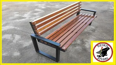 Как изготовить садовую скамейку. How to make a garden bench. - YouTube