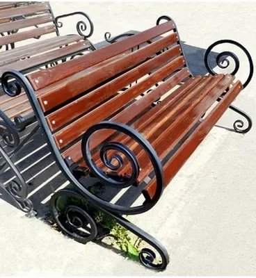 Скамейки для дачи и сада из металла и дерева купить по низкой цене в  HiTSAD.RU