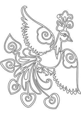 Рисунки сказочные птицы для срисовки (70 фото) ✏