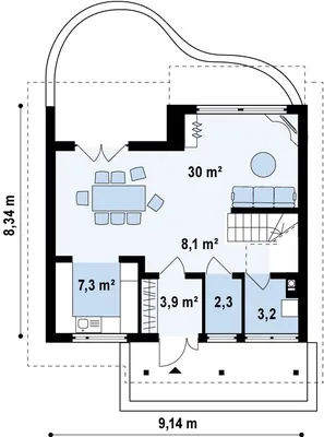 Планировка дома 6 на 6: проекты с практичной планировкой двухэтажных и  одноэтажных домов 2023 года, чертежи, схемы, инструкция, 105 фото